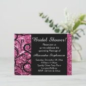 ピンクスパークリスワールブライダルシャワー 招待状 (スタンド正面)