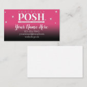 ピンクスパークリー完璧なポーシュ 名刺 (正面/裏面)