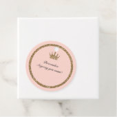 ピンクスパークリー金ゴールドグリッタースウィート16プリンセスクラウン フェイバータグ (インサイチュ)