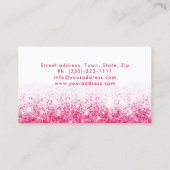 ピンクスパークルエコ清掃サービスハウスキーピング 名刺 (裏面)