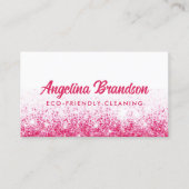 ピンクスパークルエコ清掃サービスハウスキーピング 名刺 (正面)