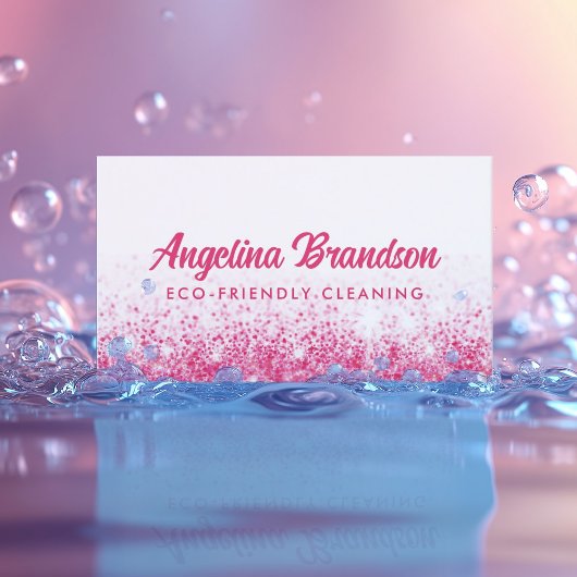 ピンクスパークルエコ清掃サービスハウスキーピング 名刺