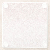 ピンクスパークルガーリーグリジーグラムグリッター ガラスコースター (裏面)