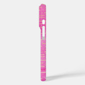 ピンクスパークルグリッター航海のセーリングいかり Case-Mate iPhoneケース (裏面 / 左)