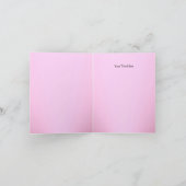 ピンクスパークルジュエルバプテスマサンキューカード サンキューカード (内部)