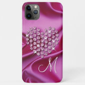 ピンクスパークルダイヤモンドハートアート Case-Mate iPhoneケース (裏面)