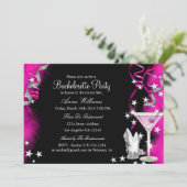 ピンクスパークルヒール&カクテルバチェロレッテ2 招待状 (スタンド正面)