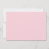 ピンクスパークルプリンセスベビーシャワー 招待状 (裏面)