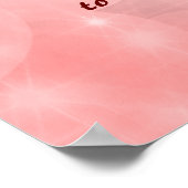 ピンクスパークルホリスティックー賛美ズのポスター ポスター (角)