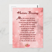 ピンクスパークルホリスティック賛美ズ ポストカード (正面/裏面)