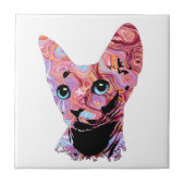 ピンクスフィンクス猫683 タイル (正面)
