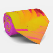 ピンクスプラッシュと抽象芸術の絵を描増加 ネクタイ (ロール)