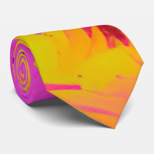 ピンクスプラッシュと抽象芸術の絵を描増加 ネクタイ (ロール)