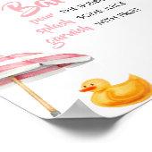 ピンクスプラッシュスプラッシュベビーシャワーマママオサバー ポスター (角)