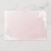 ピンクスプラッシュミニマリストの願い&アドバイスカード エンクロージャーカード (裏面)