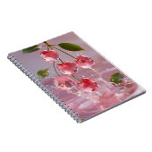 ピンクスプラッシュ付き超現実的な宝石さくらんぼ ノートブック (右側)