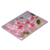 ピンクスプラッシュ付き超現実的な宝石さくらんぼ ノートブック (左側)