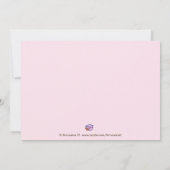 ピンクスプリンクルズベビーシャワー招待状 招待状 (裏面)