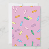 ピンクスプレッレズドーナツ誕生日ブランチ 招待状 (裏面)