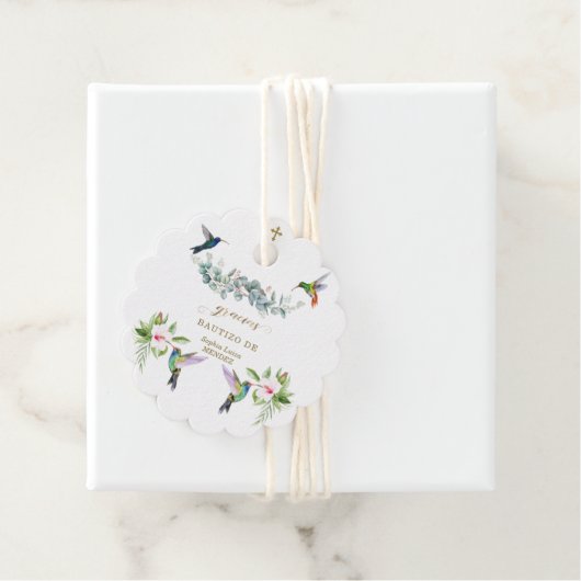 ピンクスペインのハイビスカスフラワーズユーカリプトゥスバウティゾ フェイバータグ (インサイチュ)