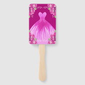 ピンクスペインのローズキンセアニラ | ハンドファン (裏面)