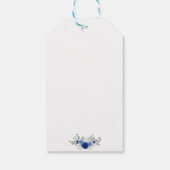 ピンクスペインの赤面フローラ洗礼 ギフトタグ (裏面)