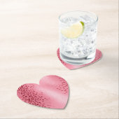 ピンクスポッテッドヒョウアニマルプリント ペーパーコースター (インサイチュ)