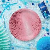 ピンクスポッテッドヒョウアニマルプリント ペーパープレート (パーティー)