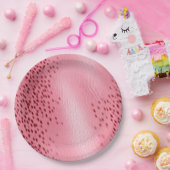 ピンクスポッテッドヒョウアニマルプリント ペーパープレート (パーティー)