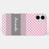 ピンクスポットエレガンス Case-Mate iPhoneケース (裏面 (横))