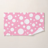 ピンクスポットバスタオルセット バスタオルセット (ハンドタオル)