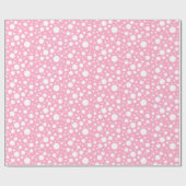 ピンクスポットラッピング紙 ラッピングペーパー (フラット)