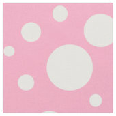 ピンクスポット生地 ファブリック (クローズアップ)