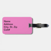 ピンクスポーツバレーボール🏐 ラゲッジタグ (裏面横)