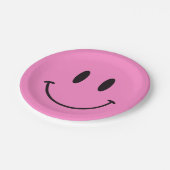 ピンクスマイリーワンハッピードゥデ/ギャル1歳 ペーパープレート (アングル)