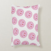 ピンクスマイル顔枕 アクセントクッション (正面(垂直))