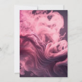 ピンクスモークバチェロレッテ 招待状 (裏面)