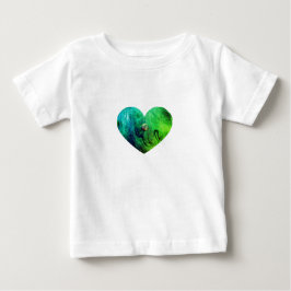 ピンクスライムハートベビーTシャツ ベビーTシャツ