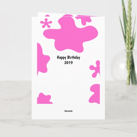 ピンクスライム8誕生日 カード (裏面)