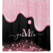 ピンクスライム シャワーカーテン (正面)