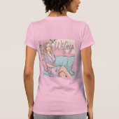 ピンクスリムフィットWifey Tシャツ (裏面)