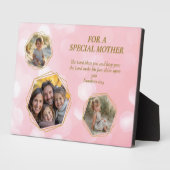 ピンクスリーフォト聖なる書物、 経典スペシャル・マザーズ・デイ フォトプラーク (側面)