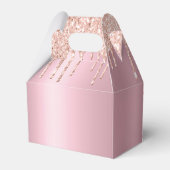 ピンクスリーポバーガール誕生日 パーソナライズされた フェイバーボックス (裏面サイド)