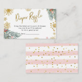 ピンクスリーOh何おもしろい冬おむつラッフル エンクロージャーカード (正面/裏面)