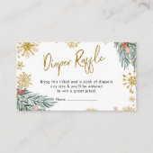 ピンクスリーOh何おもしろい冬おむつラッフル エンクロージャーカード (正面)