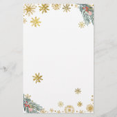 ピンクスレイウィンタースノーフレークベビーシャワーベビー顔 (裏面)