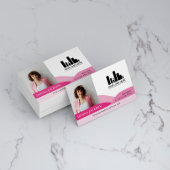 ピンクスロープ不動産仲介業者写真&ロゴ 名刺