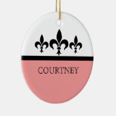 ピンクスワンキー（紋章の）フラ・ダ・リオーナメント セラミックオーナメント (右)