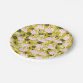 ピンクスワン紙プレート ペーパープレート (アングル)