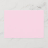 ピンクスワン赤ちゃんシャワー時間カプセルカード エンクロージャーカード (裏面)